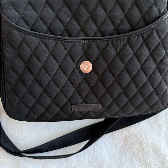 GUC Vera Bradley Black Quilted Crossbody Bag - Picture 9 of 9
